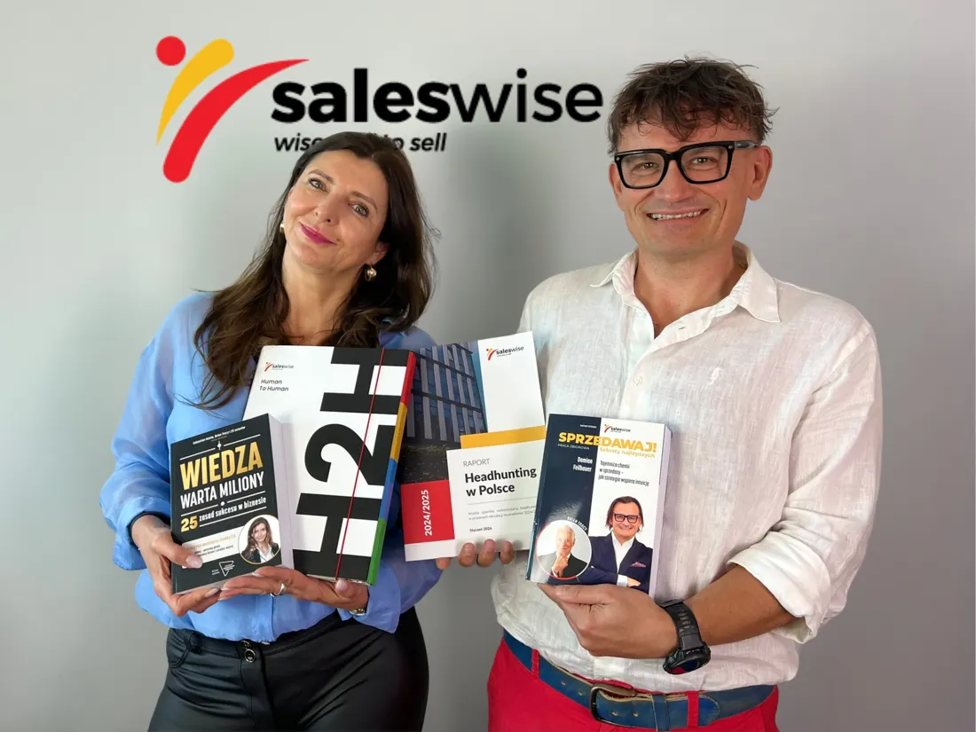 Katarzyna Marciniak-Chwastek i Damian Feilhauer z książkami Saleswise o metodologii H2H
